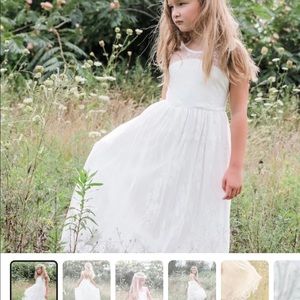 COPY - Ava - Lace flower girl dress size 6